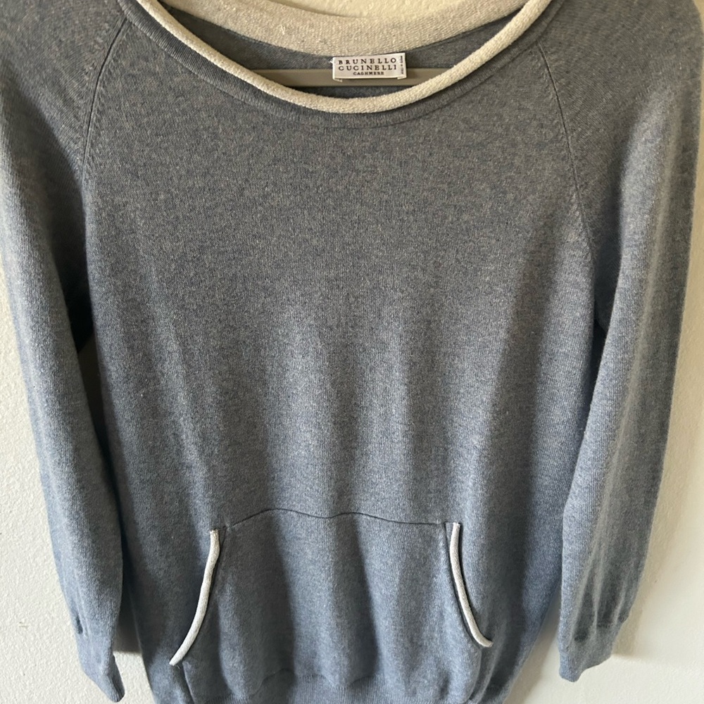 Brunello Cucinelli Women's Grey Sweater